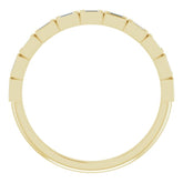 14K Yellow 1/6 CTW Natural Diamond Anniversary Band